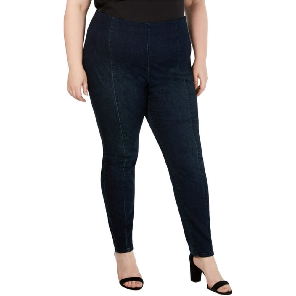 I.N.C INTERNATIONAL CONCEPTS | Seamed Pull On Jeggings Jeans Blue Size 20 W Plus